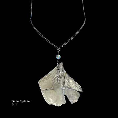 Silver Splinter Necklace