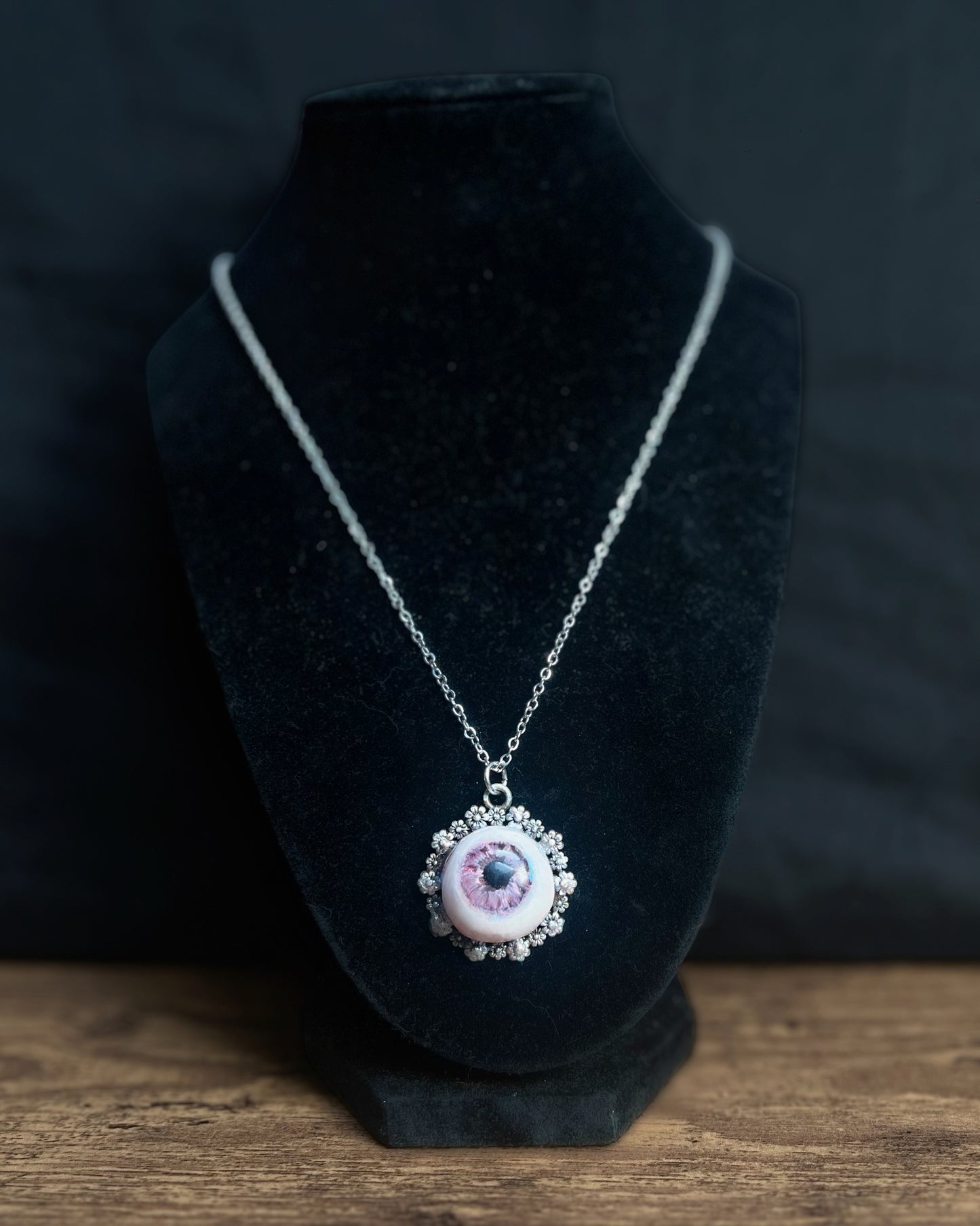 Lavender Eye Necklace